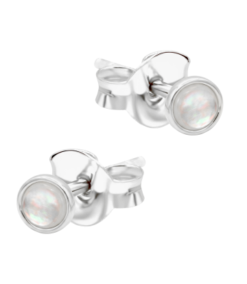 Round Shaped Silver Stud Earring STS-7027